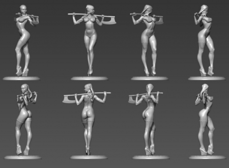 CHM-120.001. Миры Фэнтези: Непобедимая. 120 мм. Материал -смола. Chronos Miniatures