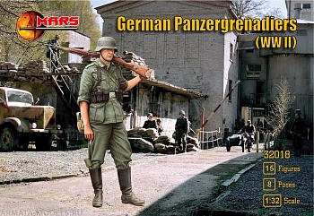 32018MR Фигуры German Panzergrenadiers WWII 1/32