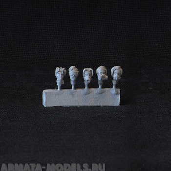 fem-heads post-apoc female heads (5 pcs)