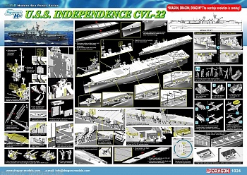 1024Д Авианосец U.S.S. INDEPENDENCE CVL-22 (SMART KIT)