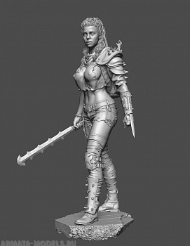 CHM-54322. Sci-Fi: Женщина Постапокалипсиса Материал - смола.