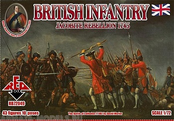 RB72049 Фигуры Jacobite Rebellions. British Infantry 1745  RB72049 Фигуры Jacobite Rebellions. British Infantry 1745