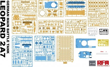 RM-5108 Танк GERMAN LEOPARD 2A7 MAIN BATTLE TANK Rye Field Model (RFM)