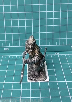 4166ТБ ВИМ, пеший стрелец, идущий с бердышом на перевес, 54 мм 4166ТБ ВИМ, пеший стрелец, идущий с бердышом на перевес, 54 мм