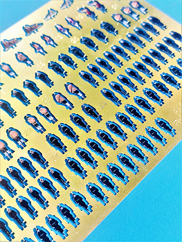 AM35001K Цветное фототравление Набор фигур. Флот (Не для свободной продажи)