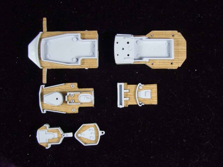 AW50019 Деревянная палуба для 1/600 Bismarck