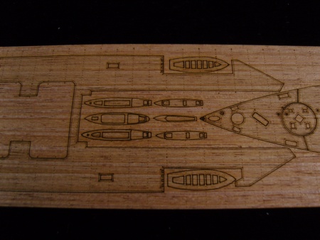 AW20022 Деревянная палуба для HMS HOOD 1931