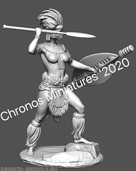 CHM-75041. Миры Фэнтези: Зулусская женщина-воин. 75 мм. Материал - смола. CHM-75041. Миры Фэнтези: Зулусская женщина-воин. 75 мм. Материал - смола.