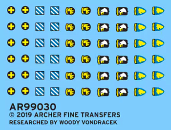 AR99030 Декали для  американских парашютистов