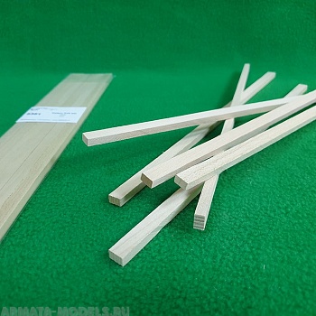 5351 рейки 5х8 - длина 300 мм - липа - 6 шт