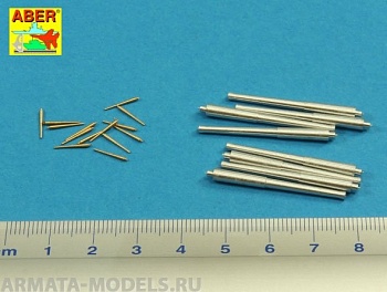 ABR-1:400-L-09  Дополнения для  Set of barrels for Royal Navy Battleships Hood 381 mm x 8, 102 mm x 14 универсальный набор 1/400 ABR-1:400-L-09  Дополнения для  Set of barrels for Royal Navy Battleships Hood 381 mm x 8, 102 mm x 14 универсальный набор 1/400