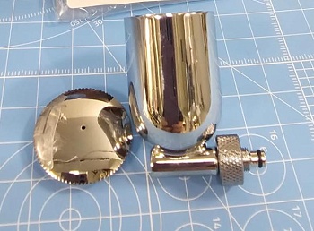 1522 Емкость с крышкой,  13 мл,трубка 90 градусов, гайка, металл