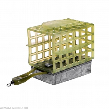 Кормушка Premier Fishing пластик квадрат  140гр (дно+стабилизаторы) КВ-40ПП( цена указана за упаковку, в количестве 10шт.)