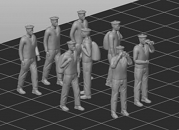 HE-100006 Миниатюра фигурки матросов №2