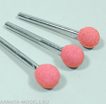 2324 Насадка шлифовальная, оксид алюминия, шар, 10 мм, 3шт./уп., блистер 2324 Насадка шлифовальная, оксид алюминия, шар, 10 мм, 3шт./уп., блистер