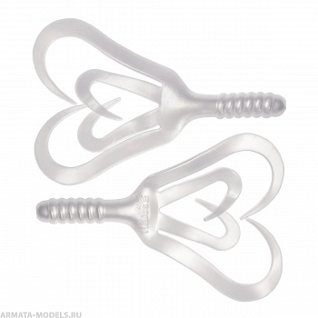 Твистер Credo Four Tail 3,35"/8,5 см Pearl 10шт. (HS-20-013) Helios