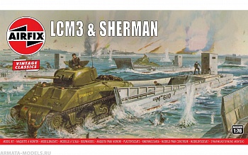 A03301V Сборные модели десантного катера и танка LCM3 & Sherman