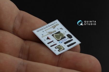 QD72033 3D Декаль интерьера кабины Су-33 (Звезда)