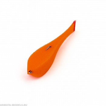 Рыбка поролоновая оснащенная на офсет.кр. 13,5 см ор 09 (HS-135-09) Helios( цена указана за упаковку, в количестве 5шт.)