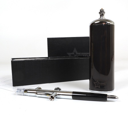 MW-9009A Аэрограф + беспроводной портативный аккумуляторный воздушный компрессор (серебристый)