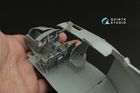 QD35049 3D Декаль интерьера кабины UH-1C (Academy)