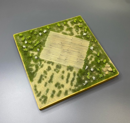 HM01038 Стоянка самолета с настилом (20*20см)