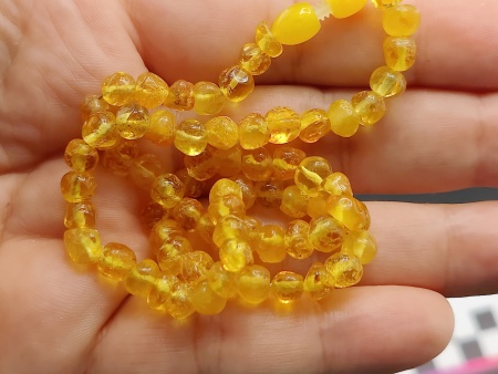AAM0038 Бусы из натурального янтаря детские