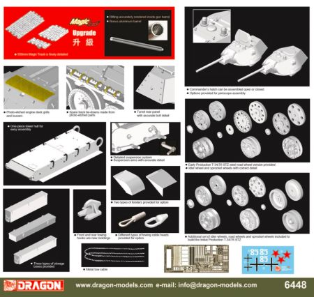 6448Д Сборная модель Т-34/76 СТЗ обр.1941 Dragon