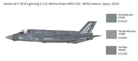 1425ИТ F-35B Lightning II STOVL version (10013160/241120/0671781, ИТАЛИЯ ) Italeri