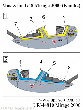 URM4810 Mirage 2000C (1/48, Kinetic)