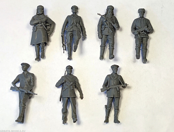НЕ-35055 Фигуры 3д Партизаны (7шт)