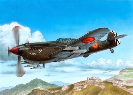 SH72308 Самолёт HA-1112 M-1L Buchon Ejercito del Aire Special Hobby