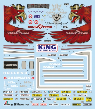 3937ИТ Грузовик SCANIA T143H 6x2  CLASSIC TRUCK Italeri