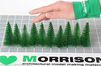 011ee017 Ели для макета. Набор 10 штук.