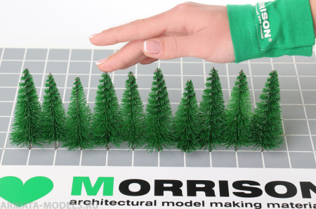 011ee017 Ели для макета. Набор 10 штук.