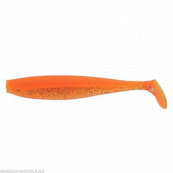 Виброхвост Trofey 5.5"/14см Orange & Sparkles 4шт. (HS-25-022) Helios