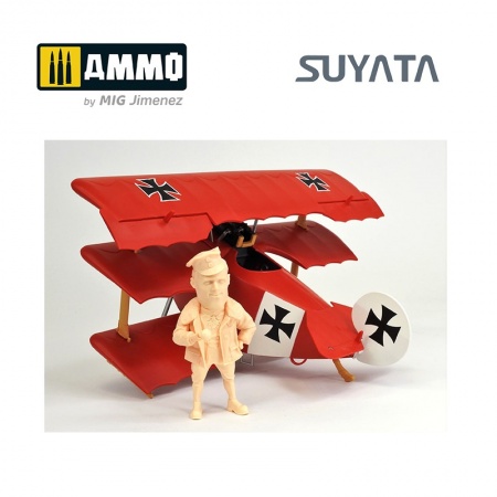 SK001 Сборная модель Fokker Dr.I & Red Baron Suyata