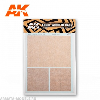 AK9081  LIGHT WOOD DECAL 1/32, 1/35, 1/48