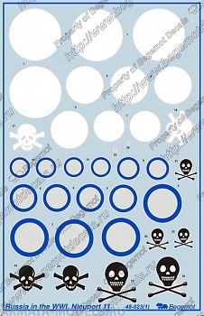 48023 Декаль Ньюпор-11 в ПМВ