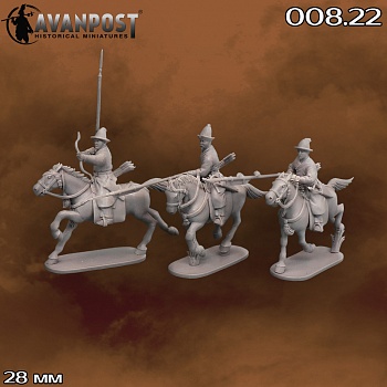 008.22АП Фигуры Ойратская конница, XVII в (набор 1)