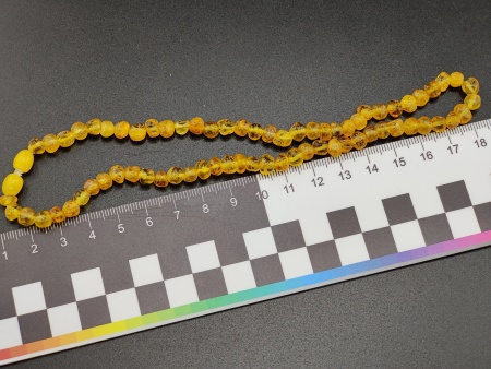 AAM0038 Бусы из натурального янтаря детские