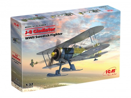 32044 J-8 Gladiator, Истребитель ВВС Швеции IIМВ ICM