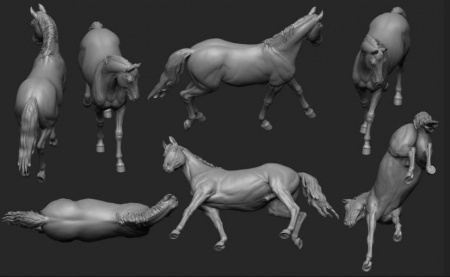 CHM-54253(Z). Животные: Лошадь №21. Материал - смола. Chronos Miniatures