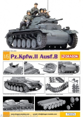 75025Д Танк Pz.Kpfw.II Ausf.B Dragon