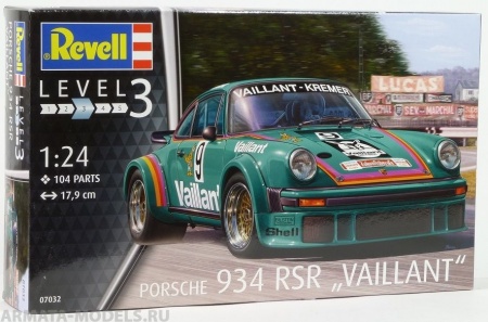 07032 Автомобиль Porsche 934 RSR Vaillant Revell 07032 Автомобиль Porsche 934 RSR Vaillant Revell