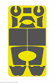 AM48345 Маска окрасочная для Як-7Б (Не для свободной продажи)