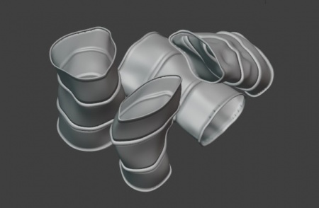 HE-48025 Миниатюра бочки мятые #2