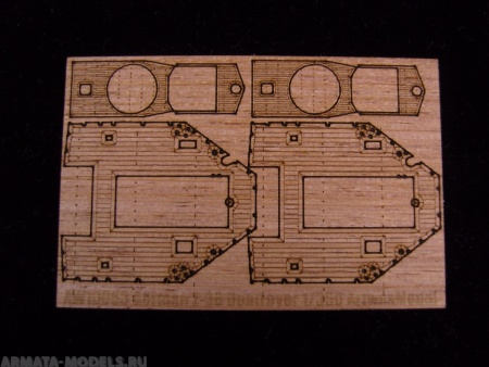 AW10063 Деревянная палуба для German Z-38 Destroyer