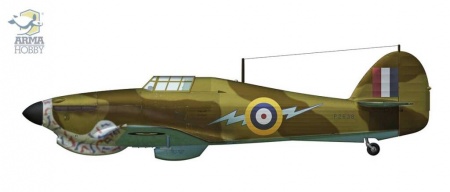 AH70026 Hurricane Mk I trop Western Desert Arma Hobby