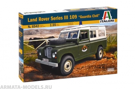 6542ИТ  АвтомобильLAND ROVER Серия III 109 Гражданская охрана Italeri